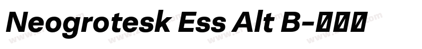 Neogrotesk Ess Alt B字体转换